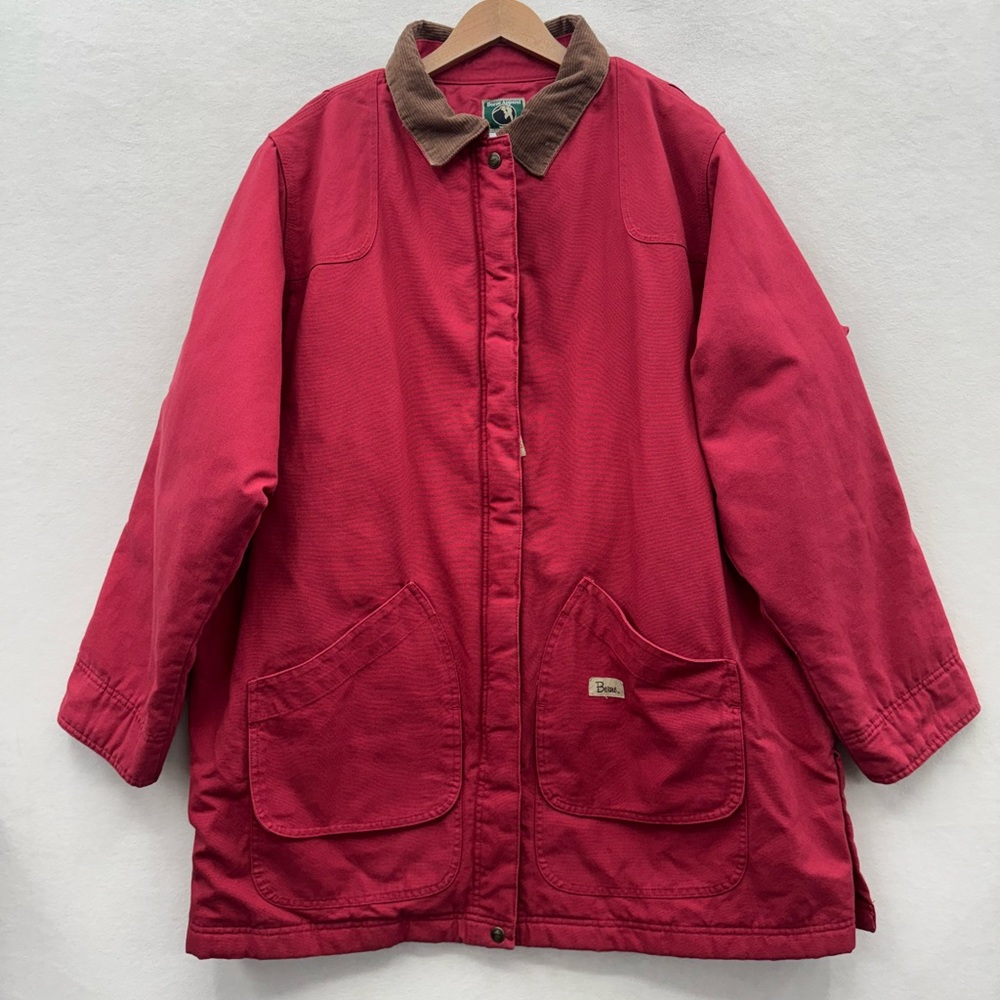 Women’s 3X-4X Berne Workwear Jacket Quilt Lined Red Vintage